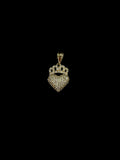 Crown Heart Pendant