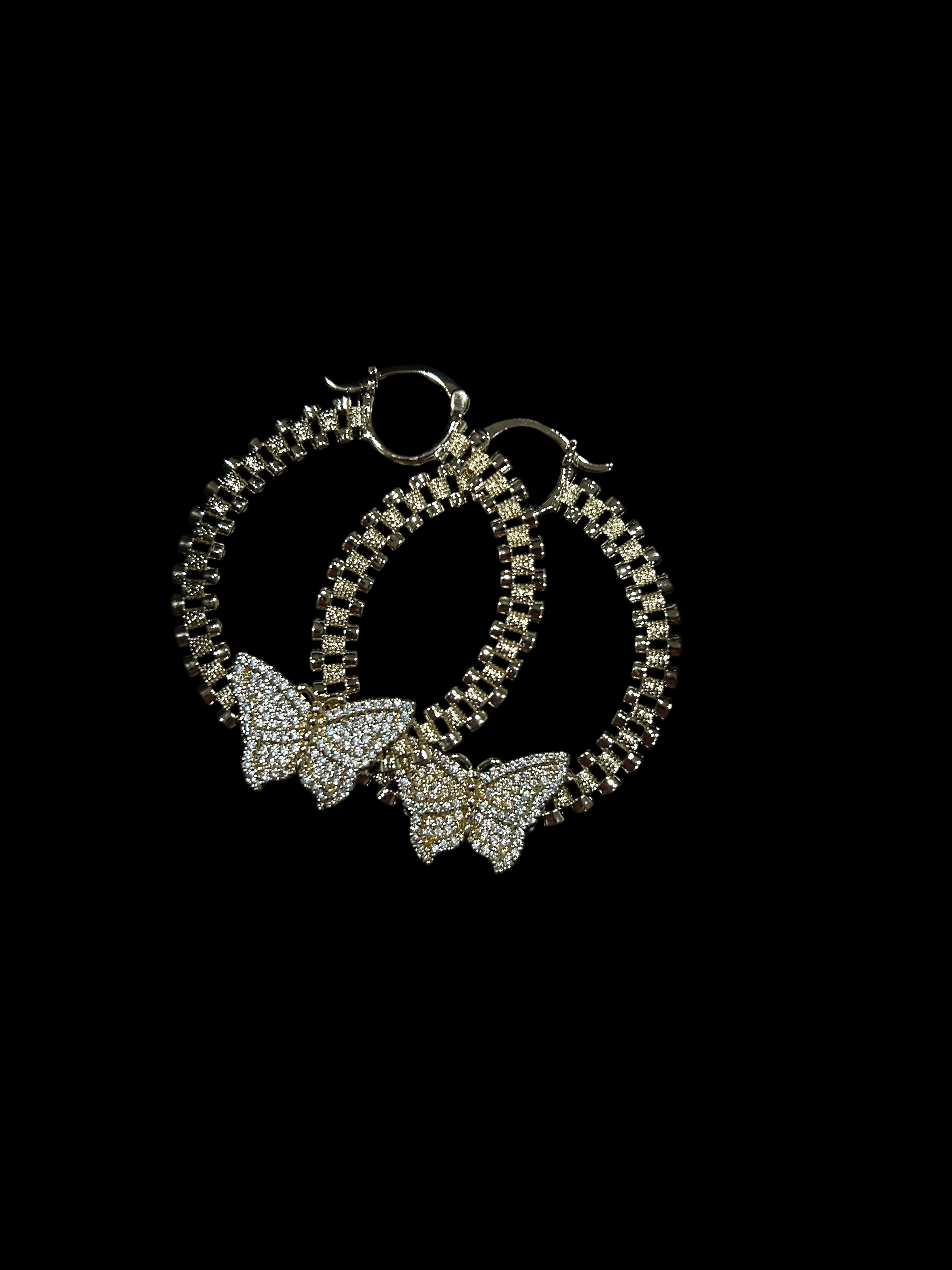 BTTRFLY ROLEX HOOPS (White)